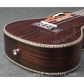 Fishbone wood strip edging ukulele